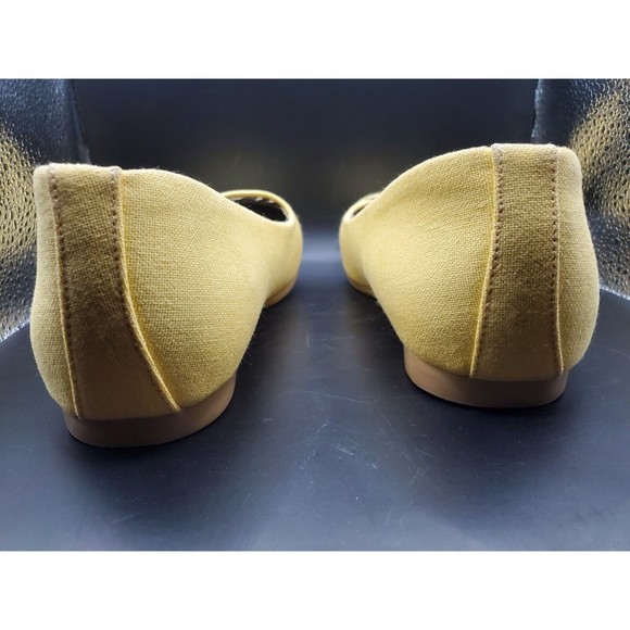 Loly in the Sky Size 7.5 Hello Sunshine Yellow Spring Summer Flats Pre-owned - Picture 7 of 12